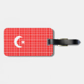 Vlag van Turkije Bagage Label (Achterkant horizontaal)