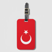 Vlag van Turkije Bagagelabel (Voorkant (verticaal))