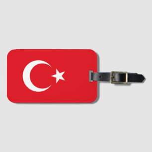 Vlag van Turkije Bagagelabel