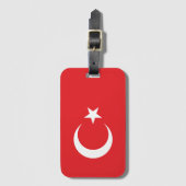 Vlag van Turkije Bagagelabel (Voorkant (verticaal))