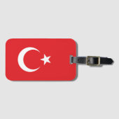 Vlag van Turkije Bagagelabel (Voorkant (horizontaal))