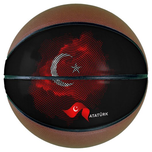 Vlag van Turkije Basketbal (Voorkant)
