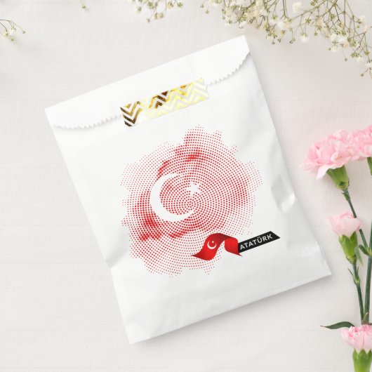 Vlag van Turkije Bedankzakje (Gezegeld)