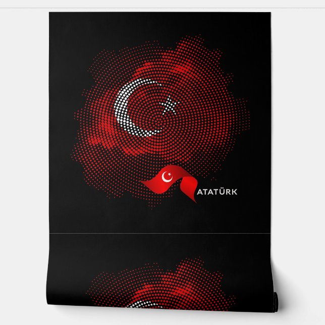 Vlag van Turkije Behang (Afrollen)