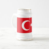 Vlag van Turkije Bierpul (Voorkant links)