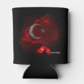 Vlag van Turkije Blikjeskoeler (Achterkant)