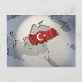 Vlag van Turkije Briefkaart (Voorkant)