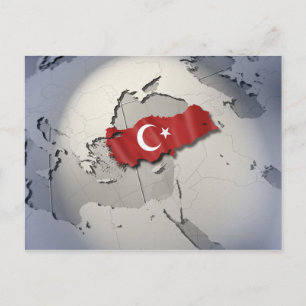 Vlag van Turkije Briefkaart
