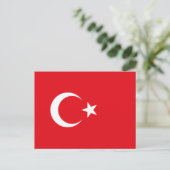 Vlag van Turkije Briefkaart (Staand voorkant)