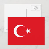Vlag van Turkije Briefkaart (Voorkant / Achterkant)