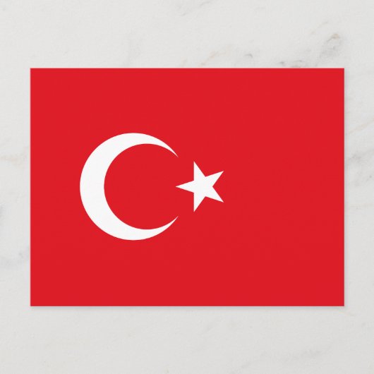 Vlag van Turkije Briefkaart (Voorkant)