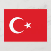Vlag van Turkije Briefkaart (Voorkant)