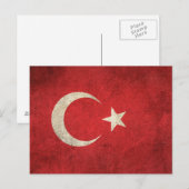 vlag van Turkije Briefkaart (Voorkant / Achterkant)