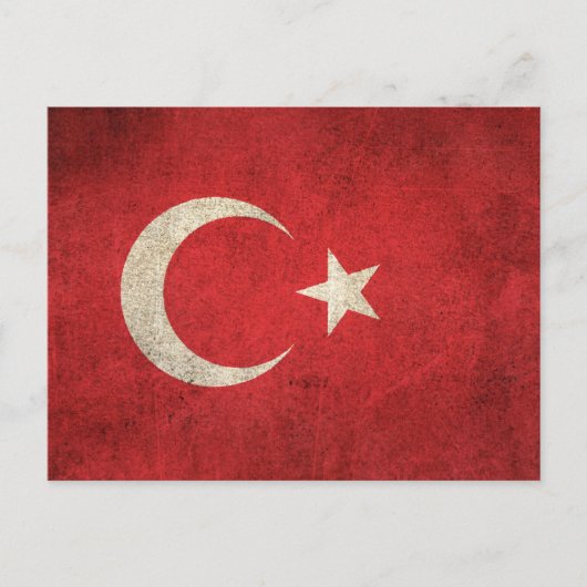 vlag van Turkije Briefkaart (Voorkant)
