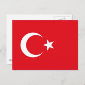 Vlag van Turkije Briefkaart (Voorkant / Achterkant)