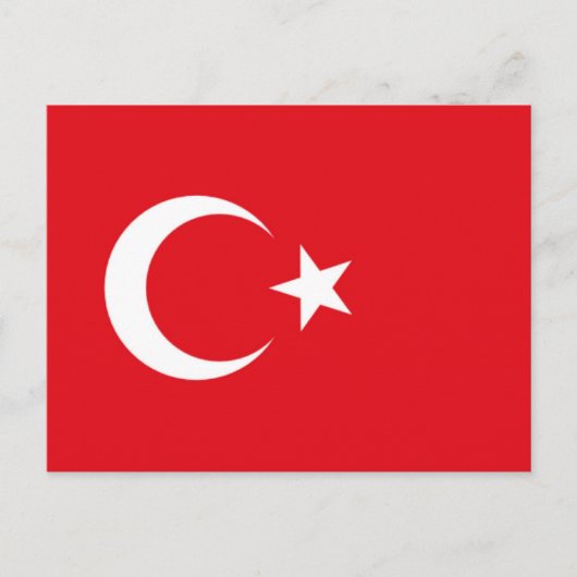 Vlag van Turkije Briefkaart (Voorkant)