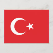 Vlag van Turkije Briefkaart (Voorkant)