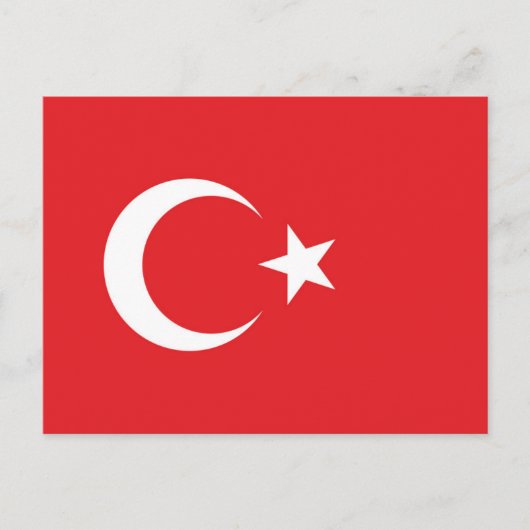 Vlag van Turkije Briefkaart (Voorkant)