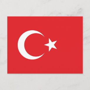 Vlag van Turkije Briefkaart