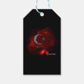 Vlag van Turkije Cadeaulabel (Voorkant)