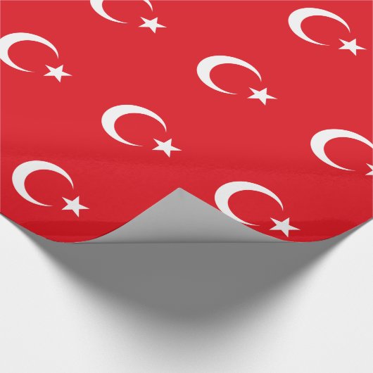 Vlag van Turkije Cadeaupapier (Hoek)