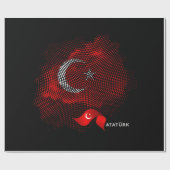 Vlag van Turkije Cadeaupapier (Vlak)
