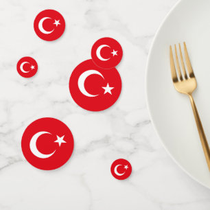 Vlag van Turkije Confetti