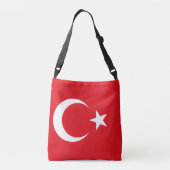 Vlag van Turkije Crossbody Tas (Achterkant)
