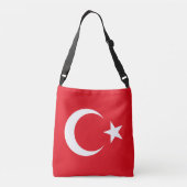 Vlag van Turkije Crossbody Tas (Achterkant)