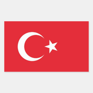 Vlag van Turkije Decal Sticker