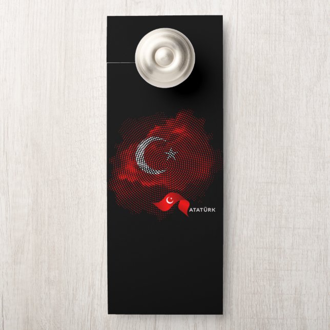 Vlag van Turkije Deurhanger (Op knop)