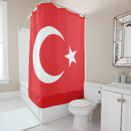 Vlag van Turkije Douchegordijn