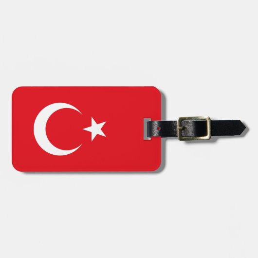 Vlag van Turkije - Easy ID Personal Bagagelabel (Voorkant horizontaal)