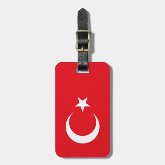 Vlag van Turkije - Easy ID Personal Bagagelabel (Voorkant verticaal)