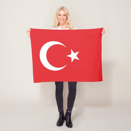 Vlag van Turkije Fleece Deken (In situ)