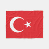 Vlag van Turkije Fleece Deken (Voorkant (Horizontaal))