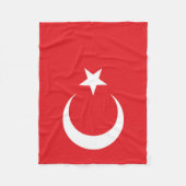 Vlag van Turkije Fleece Deken (Voorkant)
