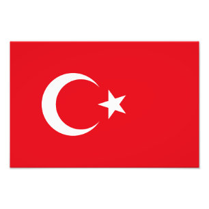 Vlag van Turkije Foto Afdruk