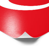 Vlag van Turkije Foto Afdruk (Hoek)