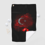 Vlag van Turkije Golfhanddoek (Insitu)