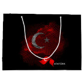 Vlag van Turkije Groot Cadeauzakje (Achterkant)