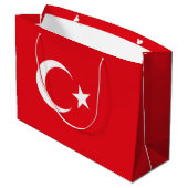 Vlag van Turkije Groot Cadeauzakje (Achterkant Gekanteld)