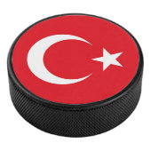 Vlag van Turkije Hockey Puck (3/4)