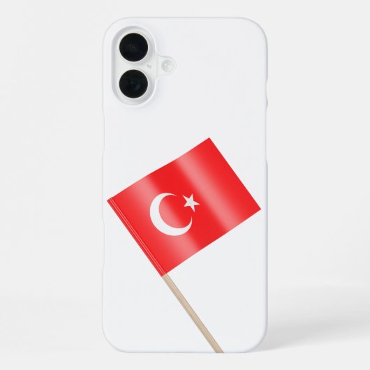 Vlag van Turkije iPhone Hoesje (Achterkant)