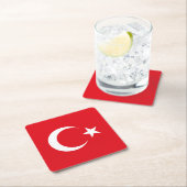 Vlag van Turkije Kartonnen Onderzetters (Insitu)