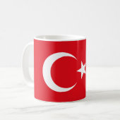 Vlag van Turkije Koffiemok (Voorkant links)