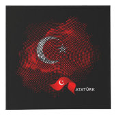 Vlag van Turkije Kubus (Rechts)