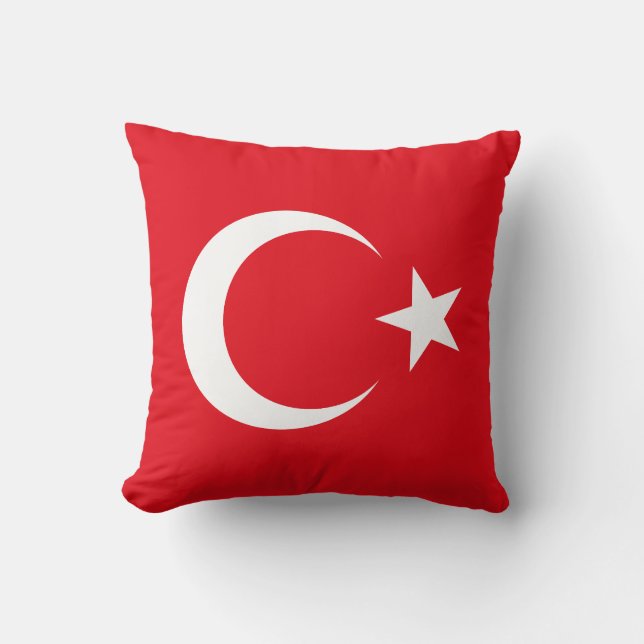 Vlag van Turkije Kussen (Voorkant)