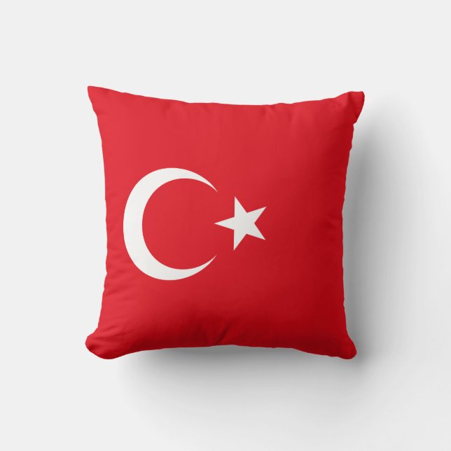 Vlag van Turkije Kussen (Voorkant)