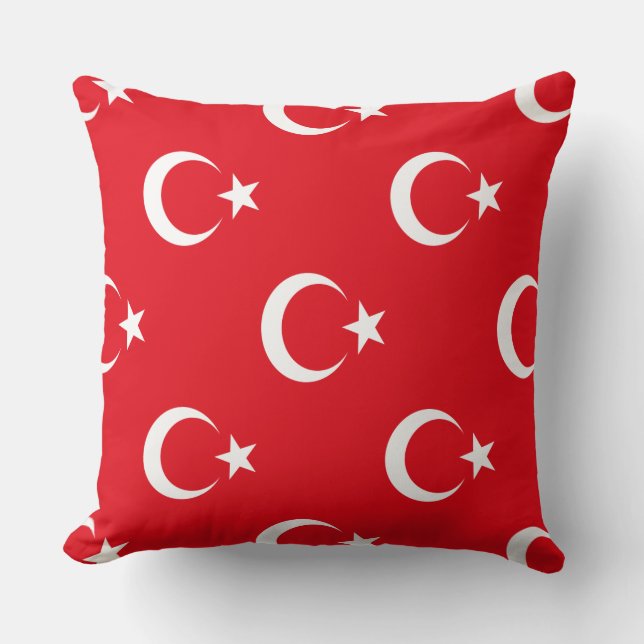 Vlag van Turkije Kussen (Voorkant)